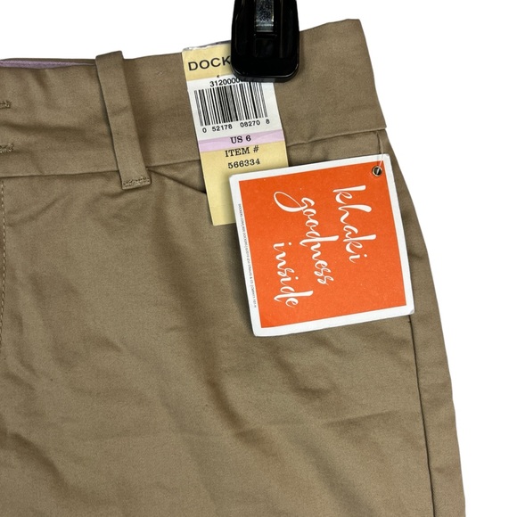 NEW Dockers Khaki Bermuda Shorts Womens Size 6 Tan - Picture 4 of 13